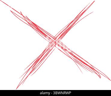 Abstract cross design with dynamic lines creating a modern and artistic look, perfect for creative projects Stock Vector