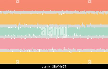 Modern pastel stripes design for websites and branding projects with a vibrant, fun, and trendy look Stock Vector