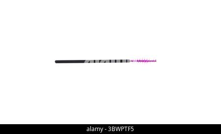 Disposable brush for eyelashes and eyebrows. Isolated on white background. Stock Photo