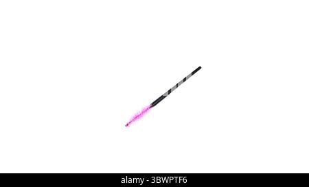 Disposable brush for eyelashes and eyebrows. Isolated on white background. Stock Photo