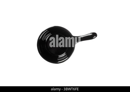 Black gravy boat isolated on a white background. High quality photo Stock Photo