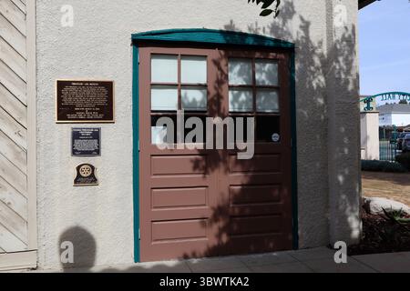 Covina, California: Historic Firehouse and Jail Built in 1911  transformed into a community museum in 1979 Stock Photo