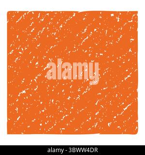 Grunge orange background with chalk texture inspired by composition book covers. Perfect for design, layout, and vintage surfaces. Stock Vector