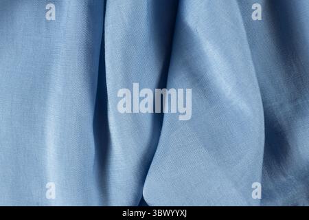 Blue Polyester Elastane Fabric Close-up Stock Photo