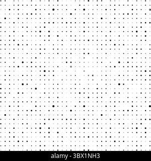 Small dot seamless pattern. Square tiny dotted patern. Repeating fadew halftone. Fading little background. Simple geometric prints. Repeat faded Stock Vector