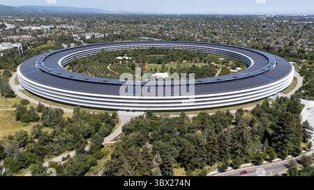 Apple Park,, One Apple Park Way, Cupertino, CA 95014 Stock Photo