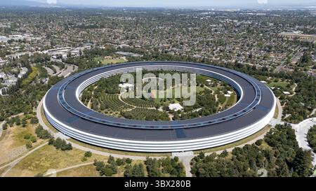 Apple Park,, One Apple Park Way, Cupertino, CA 95014 Stock Photo