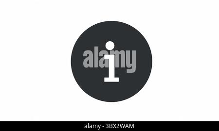 Info Icon. Vector isolated illustration. Information icon or sign Stock Vector