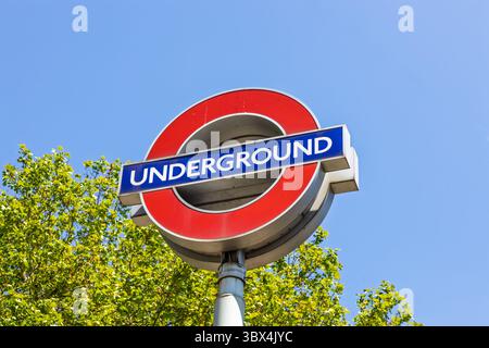 Iconic London Underground Cartello In Metallo 20x30 Cm: Mappa Con Fermate, In Alluminio Smaltato, Vintage Per Parete
