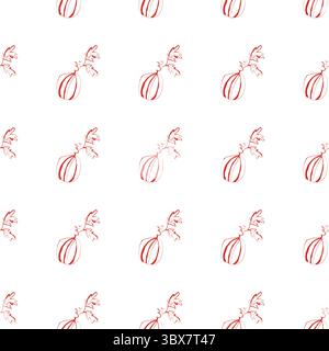 Watermelon seamless pattern with fresh fruit and curly twigs on white background summer food design Stock Vector
