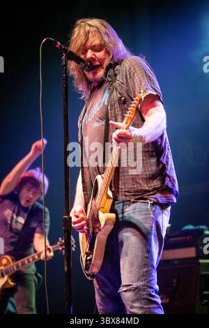 Dave Pirner of Soul Asylum performs on Thursday, Feb. 13, 2020, at GMan ...