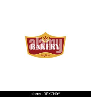 Bakery Food Logo Template. Bakery Logo Icon Vector Illustration Stock Vector
