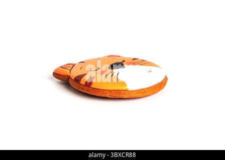 Gingerbread isolated on a white background. Gingerbread cat. High quality photo Stock Photo