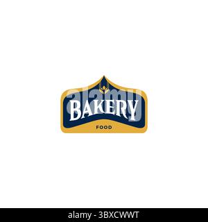 Bakery Food Logo Template. Bakery Logo Icon Vector Design Stock Vector