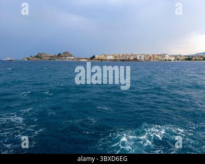 Taormina Before the Rainstorm, Sicily, Italy Stock Photo
