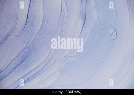 Blue abstract art background texture in white. delicate stains of paint on white paper. soft focus Stock Photo