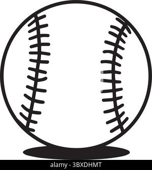 A logo for basket ball with a simple base ball silhouettes vector art illustration with white background Stock Vector