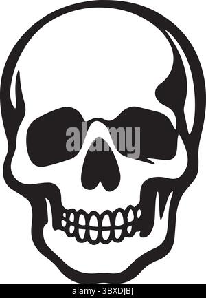 A the skeleton silhouette art illustration Stock Vector
