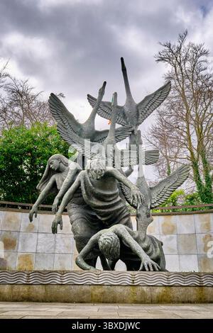 The Garden of Remembrance is a memorial garden in Dublin dedicated to the memory of all those who gave their lives in the cause of Irish Freedom. It w Stock Photo