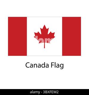 Canada Flag hand drawing illustration vector-based drawing Stock Vector