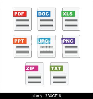 File Icon Vector Art, Icons, and Graphics Vol 01 Stock Vector
