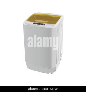 Home Compact Washing Machine Illustration on white background Vol 01 Stock Vector