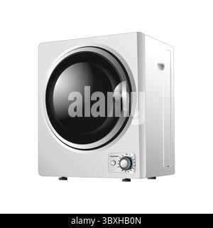 Home Compact Washing Machine Illustration on white background Vol 02 Stock Vector