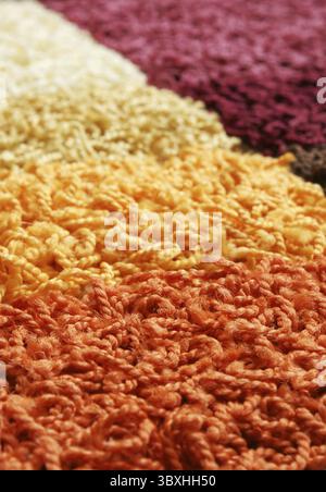 Samples of collection carpet, for backgrounds or textures Stock Photo