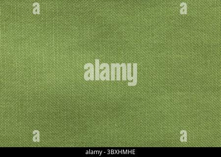 Textured background rough fabric of green olive color Stock Photo