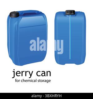 jerry can 3d Mockup Vector Illustration Vol 02 Stock Vector