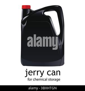 jerry can 3d Mockup Vector Illustration Vol 03 Stock Vector