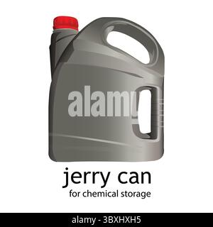 jerry can 3d Mockup Vector Illustration Vol 04 Stock Vector