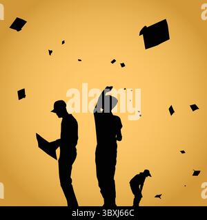 Kids banner with flying kites colored for festival Stock Vector