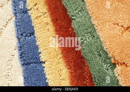 Samples of collection carpet, for backgrounds or textures Stock Photo