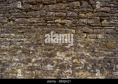 Background of old vintage slate brick wall Stock Photo