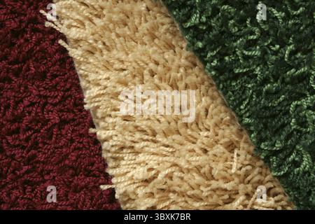 Samples of collection carpet, for backgrounds or textures Stock Photo