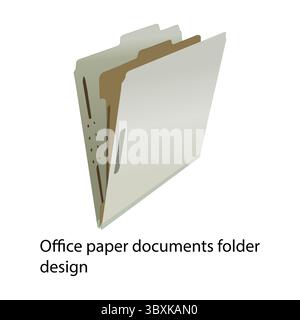 Office paper documents folder design c Stock Vector