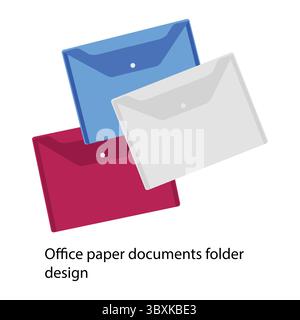 Office paper documents folder design f Stock Vector
