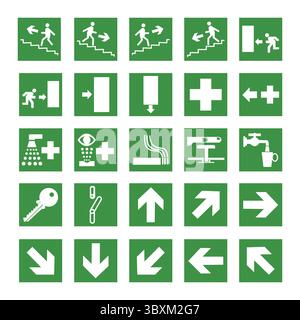 Safe condition signs Illustration vector-based drawing Stock Vector