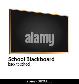 School blackboard Illustration vector based Stock Vector