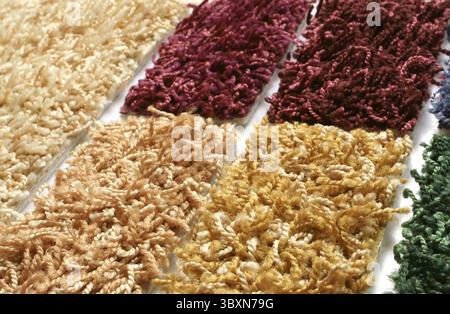 Samples of collection carpet, for backgrounds or textures Stock Photo