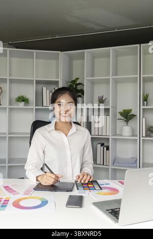 Graphic design action creative workspace office digital art modern environment professional viewpoint Stock Photo