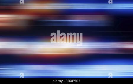 Abstract colorful light trails background, motion blur Stock Photo