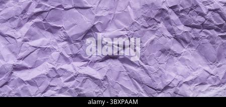 Crumpled Lilac Paper Texture Wrinkled Abstract Background Stock Photo