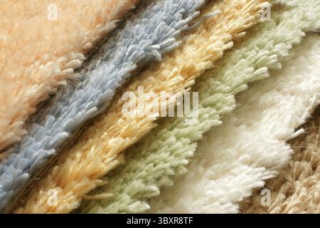 Samples of collection carpet, for backgrounds or textures Stock Photo