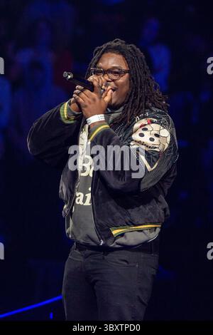 Rapper Lucki (Lucki Camel Jr.) during the Juice WRLD Day 'Fighting ...