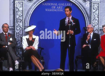November 9, 1985, Washington, District of Columbia, USA: PRINCESS DIANA and PRINCE CHARLES at National Gallery of Art in 1985. (Credit Image: © Brad Markel/ZUMA Press Wire) Stock Photo