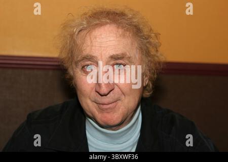 GENE WILDER, (born Jerome Silberman, June 11, 1933 - August 28, 2016) was an American stage and screen comic actor, screenwriter, film director, and author. He was known best for the lead role in the 1971 film 'Willy Wonka in Willy Wonka & the Chocolate Factory,' and the M. Brooks comedies 'Blazing Saddles', and 'Young Frankenstein', which Wilder co-wrote, garnering the pair an Academy Award nomination for Best Adapted Screenplay. Wilder died at age 83 from complications from Alzheimer's disease. PICTURED:  (File Photo) - Apr 11, 2005 - San Francisco, California, U.S. - Actor, Director and Pro Stock Photo