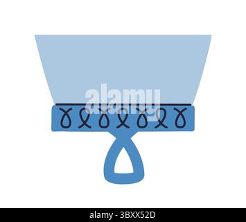 Repair spatula for builders vector illustration. Stylized flat design professional construction tool for plaster. Simple object for repairing design element Stock Vector