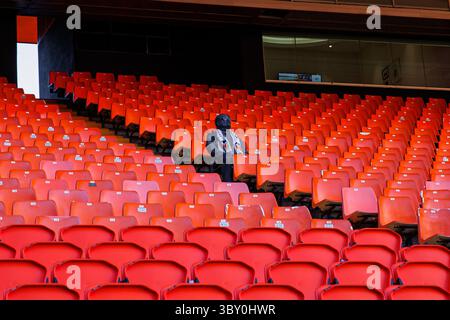 December 31, 2021, Valencia, Spain: General view during the Liga match between Valencia CF and RCD Espanyol at Mestalla in Valencia, Spain. (Credit Image: © David Ramirez/DAX via ZUMA Press Wire) Stock Photo
